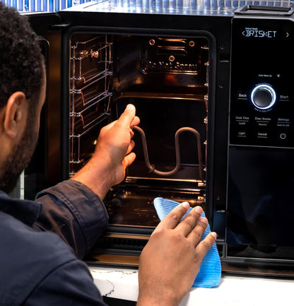 Smart Indoor Pellet Smoker, with Active Smoke Filtration, 5 Smoke Control Settings, WiFi Connected, Electric, Countertop BBQ Appliance, Black