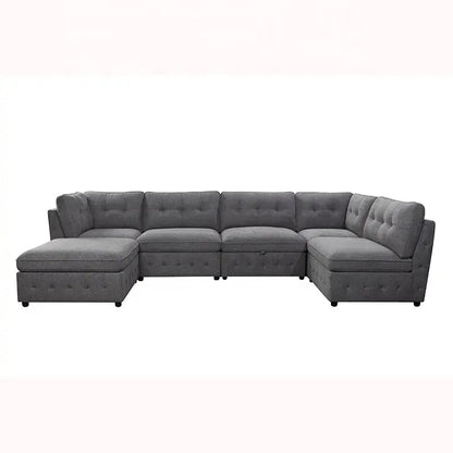 6-Piece Modular Fabric Sectional