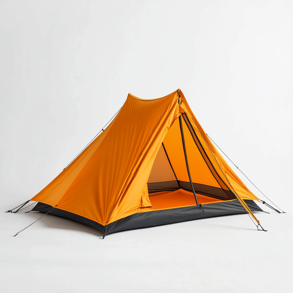 Jupon 2-Person Lightweight Trekking Tent - Waterproof & Windproof - Orange